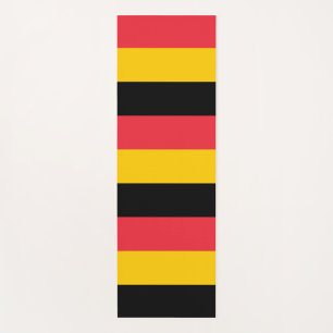 Patriotic Yoga Mats with flag of Belgium