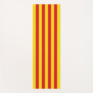 Patriotic Yoga Mats with flag of Catalonia