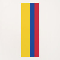 Patriotic Yoga Mats with flag of Colombia