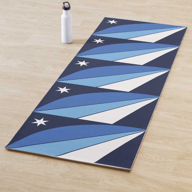 Patriotic Yoga Mats with flag of Columbia, SC (In Situ)