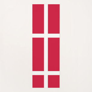 Patriotic Yoga Mats with flag of Denmark