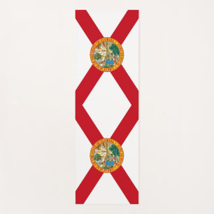 Patriotic Yoga Mats with flag of Florida, USA