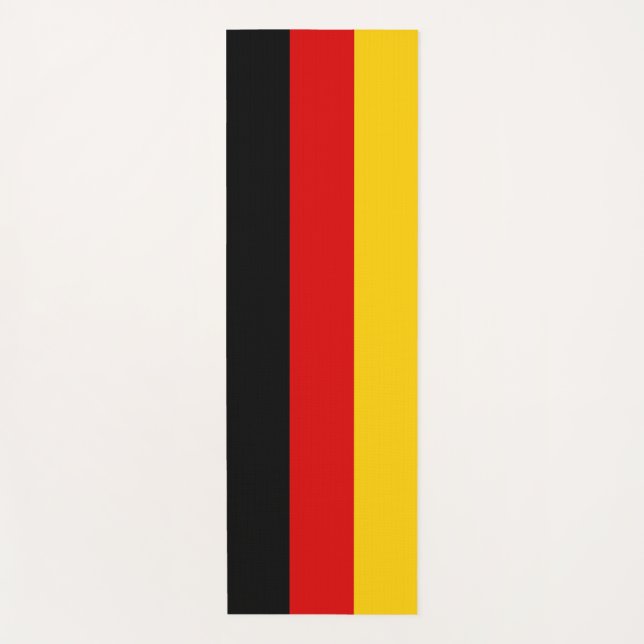 Patriotic Yoga Mats with flag of Germany (Front)