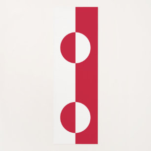 Patriotic Yoga Mats with flag of Greenland