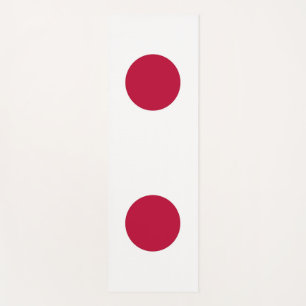 Patriotic Yoga Mats with flag of Japan
