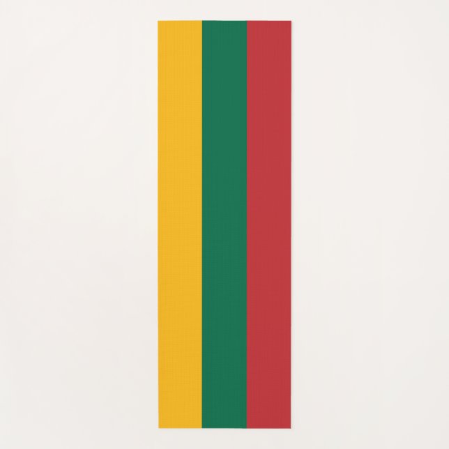 Patriotic Yoga Mats with flag of Lithuania (Front)