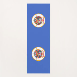 Patriotic Yoga Mats with flag of Minnesota