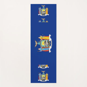 Patriotic Yoga Mats with flag of New York, USA
