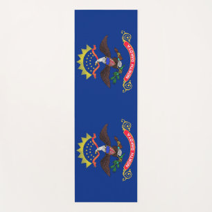 Patriotic Yoga Mats with flag of North Dakota
