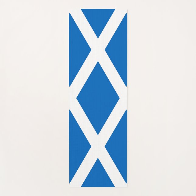 Patriotic Yoga Mats with flag of Scotland, UK (Front)