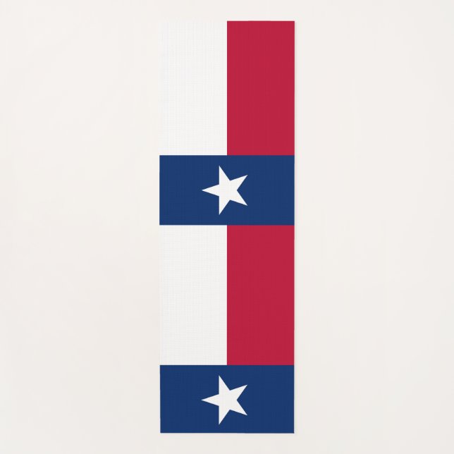 Patriotic Yoga Mats with flag of Texas (Front)