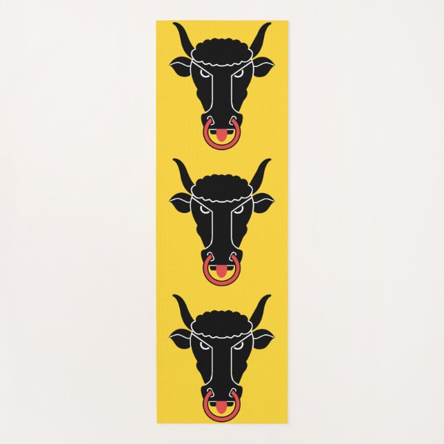 Patriotic Yoga Mats with flag of Uri, Switzerland (Front)