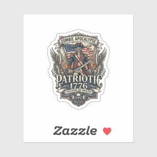 Patriotic Zombie Patriot General Zombie Apocalypse