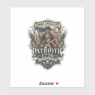 Patriotic Zombie Patriot General Zombie Apocalypse