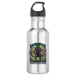 Patriotic Zombie Patriot General Zombie Apocalypse 532 Ml Water Bottle