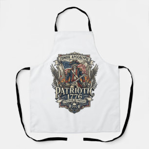 Patriotic Zombie Patriot General Zombie Apocalypse Apron