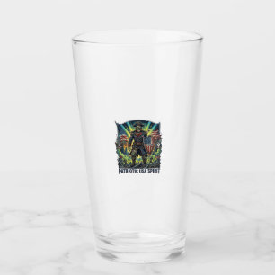 Patriotic Zombie Patriot General Zombie Apocalypse Glass