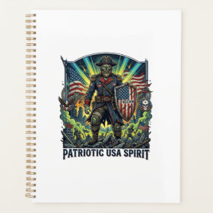 Patriotic Zombie Patriot General Zombie Apocalypse Planner