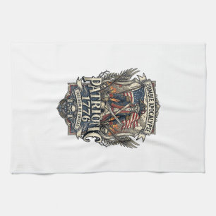 Patriotic Zombie Patriot General Zombie Apocalypse Tea Towel