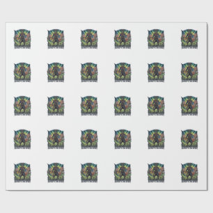 Patriotic Zombie Patriot General Zombie Apocalypse Wrapping Paper