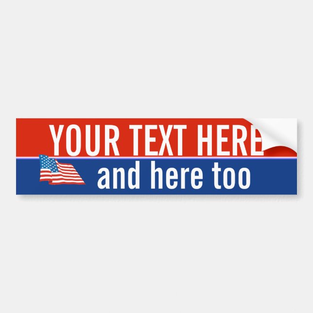 PatrioticTemplate2 Bumper Sticker (Front)