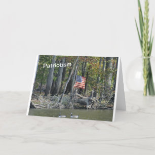 Patriotism USA Flag Card