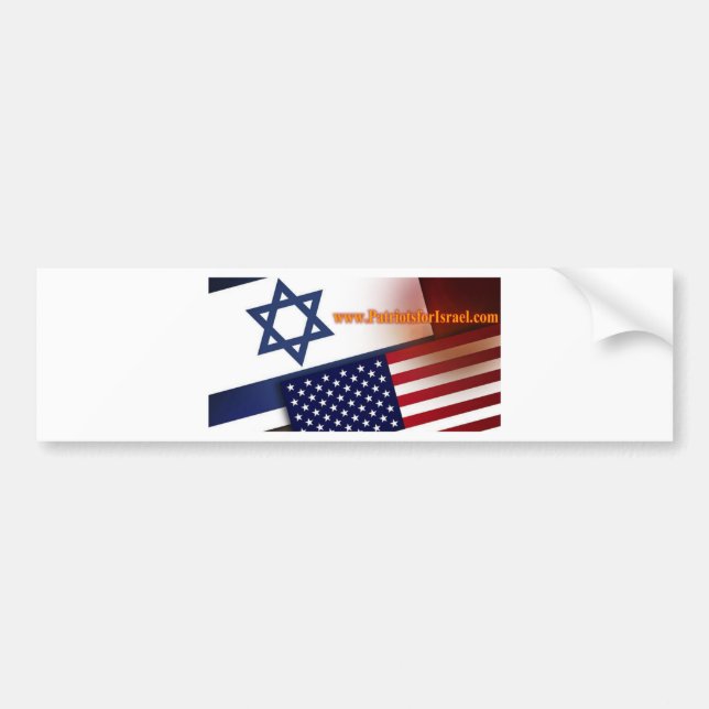 Patriots for Israel Bumper Sticker (Front)