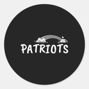 Patriots Henry County Game Day Hs Classic Round Sticker