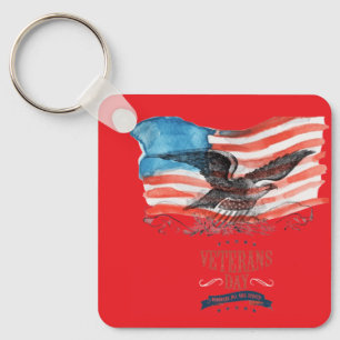Patriots remembered bright red key ring