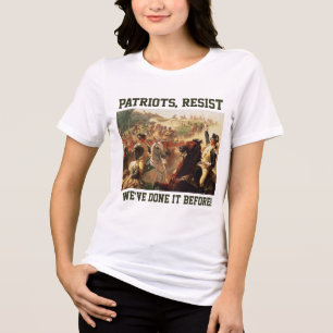 Patriots Resist Attacks on Democracy Tri-Blend Shirt