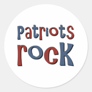 Patriots Rock Classic Round Sticker
