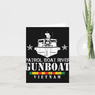 Patrol Boat River Gunboat Vietnam Veteran  Card