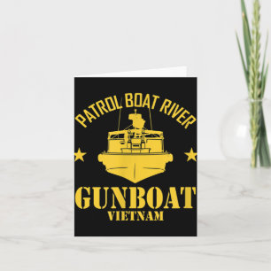 Patrol Boat River Pbr Gunboat Vietnam Veteran Vete Card