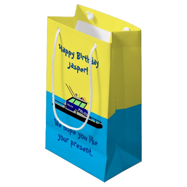 Patrol Boat Small Gift Bag (Front Angled)