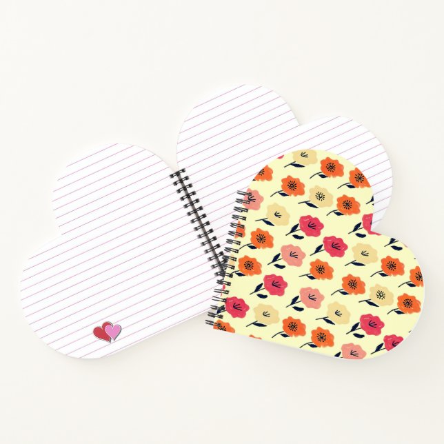 Patrón floral vibrante notebook (Inside)