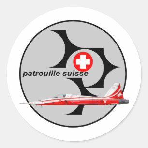 Patrouille Suisse Classic Round Sticker
