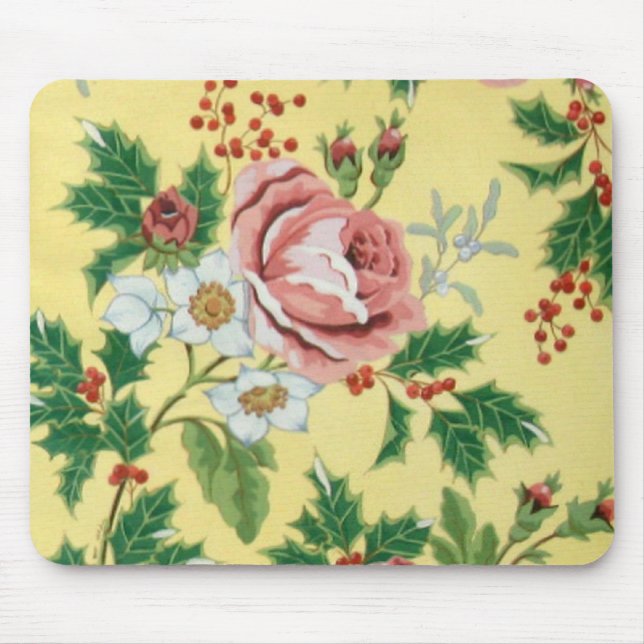 Pat's Floral Design Mouse Pad (Front)