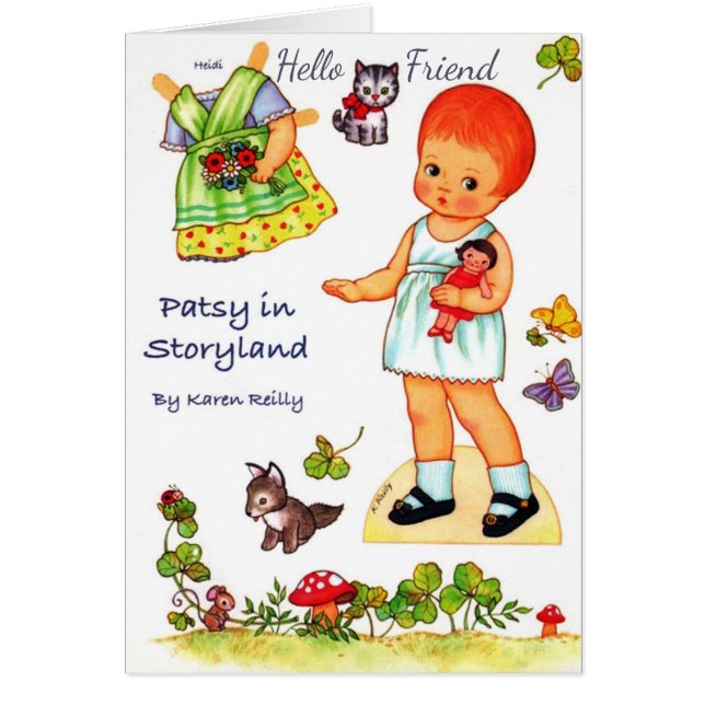 Patsy in Storyland Paper Doll cut out clothes Card (Front)
