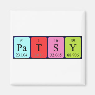 Patsy periodic table name magnet