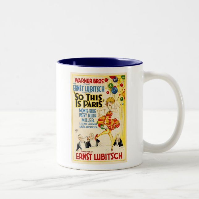 Patsy Ruth Miller So This is Paris movie poster Two-Tone Coffee Mug (Right)