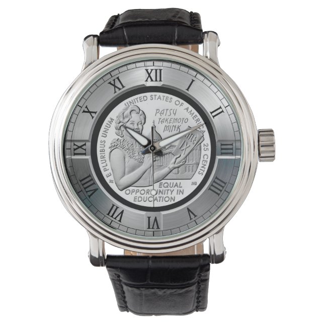 Patsy Takemoto Mink ~ Hawaii ~ “TITLE IX" Watch (Front)