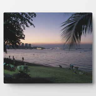 Pattaya Beach Sunset ... Chonburi, Thailand Plaque