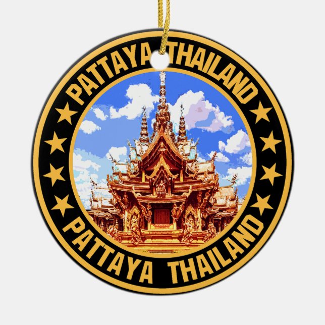 Pattaya                                            ceramic tree decoration (Front)