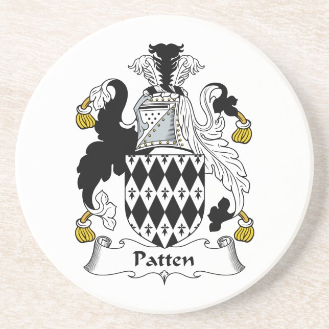 Patten Family Crest Coaster (Front)