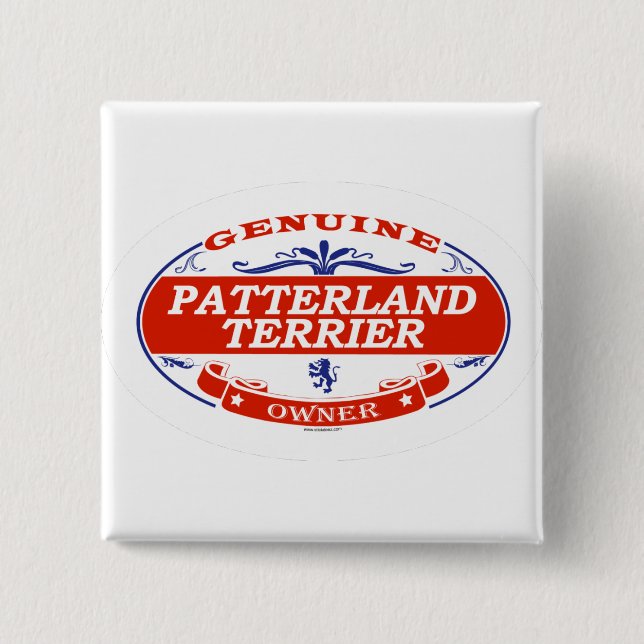 Patterland Terrier 15 Cm Square Badge (Front)