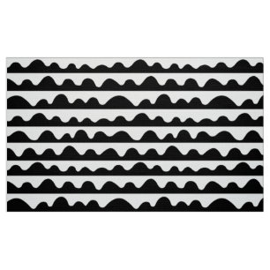 Pattern 020815 - Black on White Fabric
