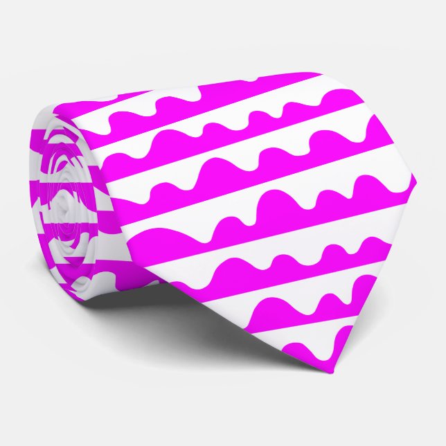 Pattern 020815 - Magenta and White Tie (Rolled)