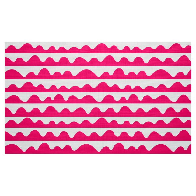 Pattern 020815 - Neon Red and White Fabric (Fat Quarter)