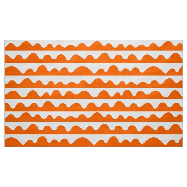 Pattern 020815 - Orange and White Fabric (Fat Quarter)