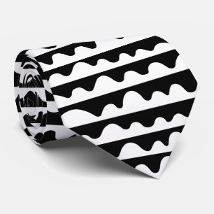 Pattern 020815 - White on Black Tie